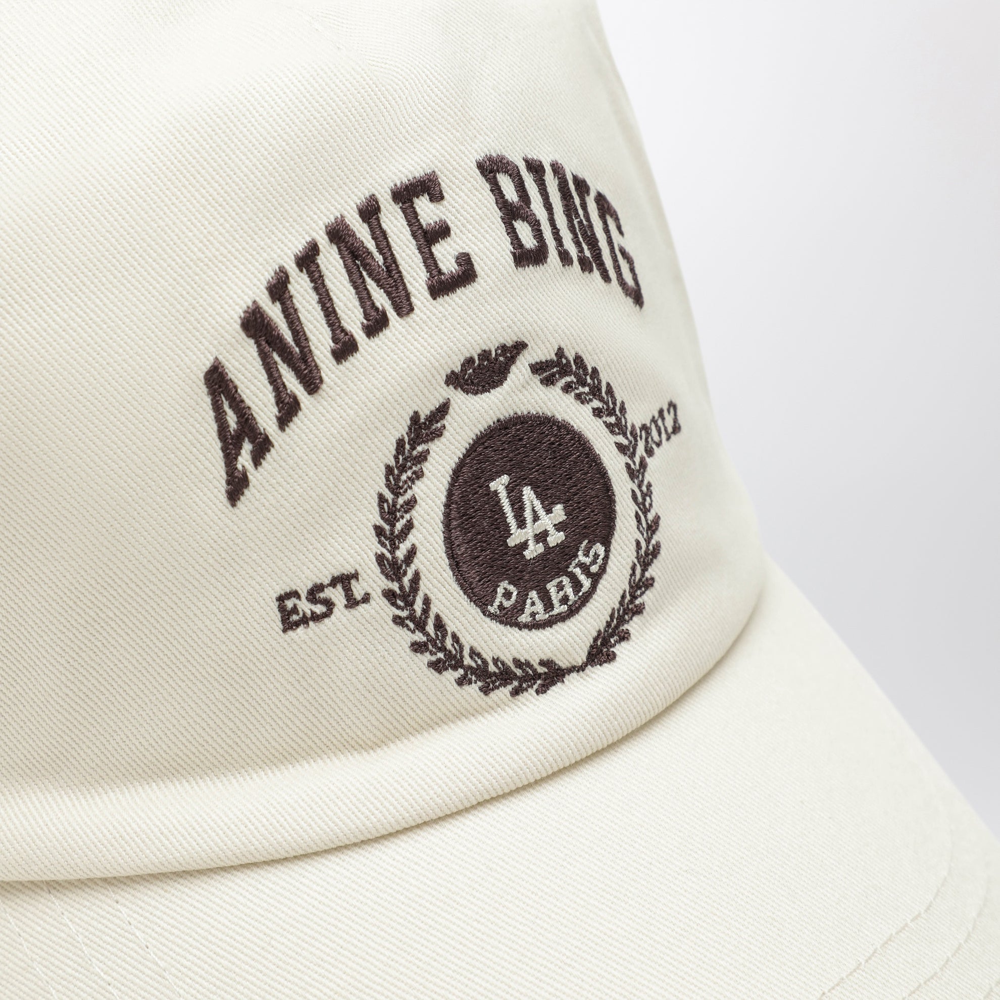 Cappello da baseball Jeremy color crema in cotone