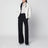 Wendbare Cassandre Jacke in Navy/Ecru aus Baumwolle