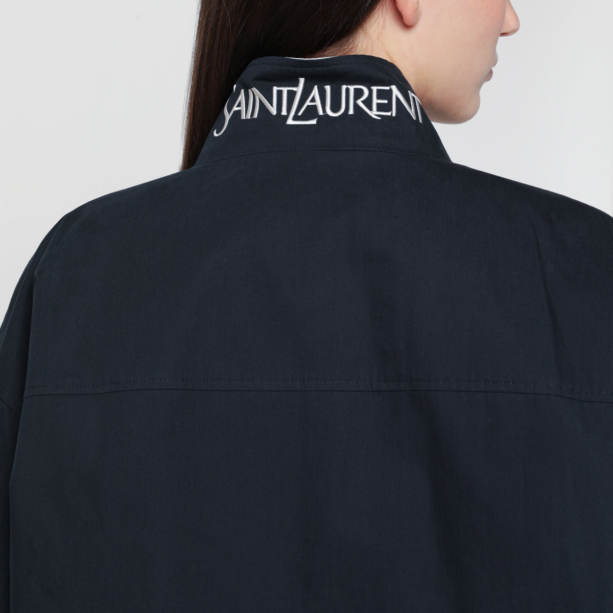 Wendbare Cassandre Jacke in Navy/Ecru aus Baumwolle