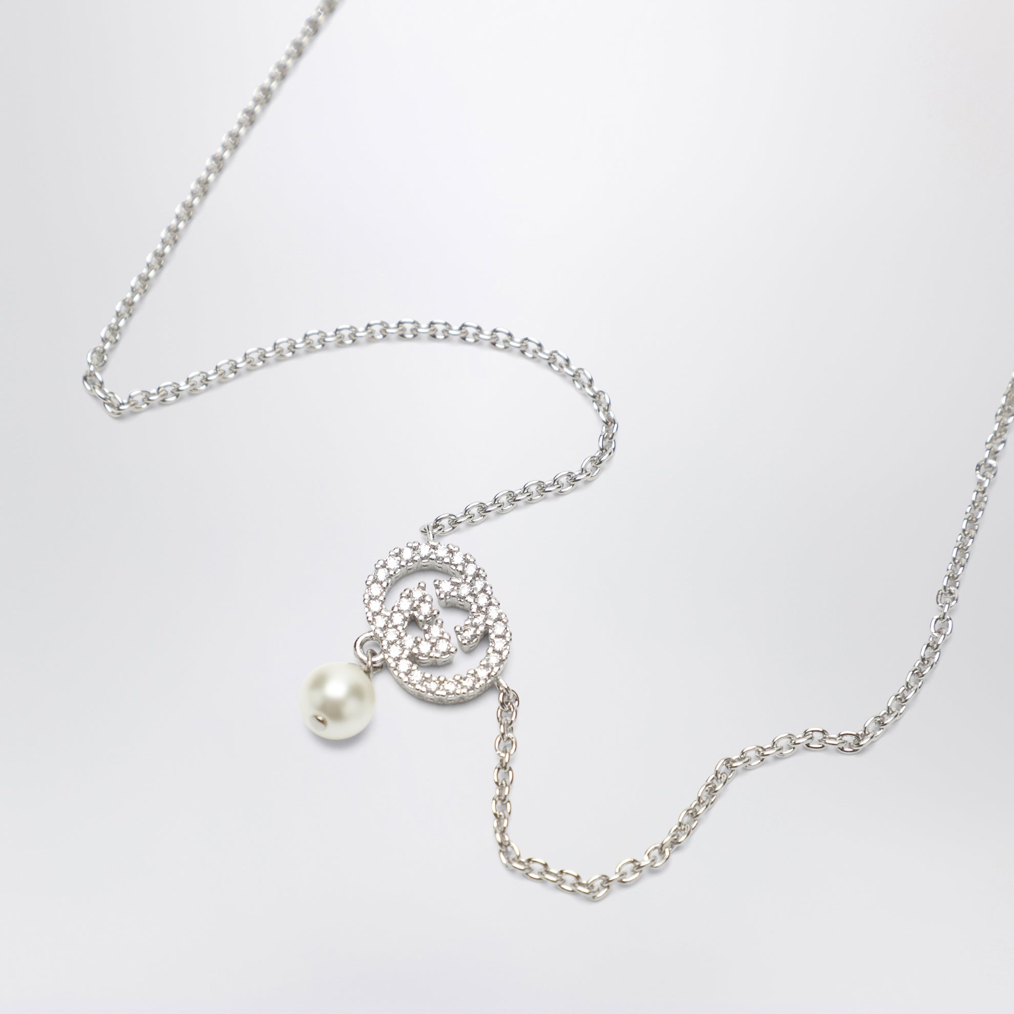 Collana GG con cristalli e perle