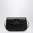 Borsa con chiusura in bambù nera in pelle