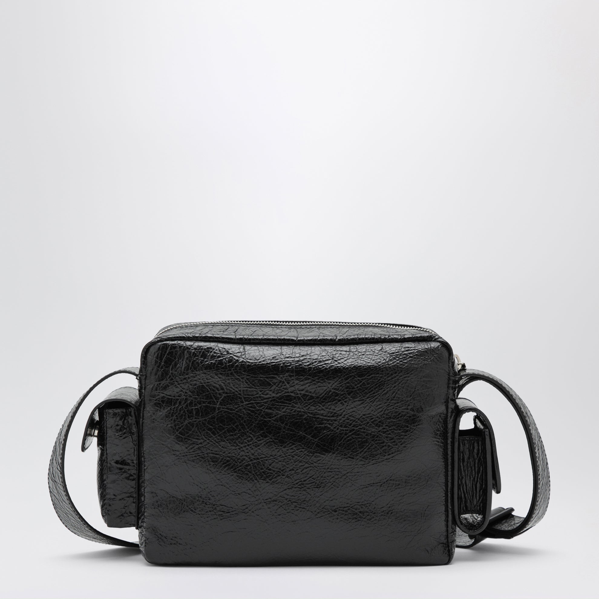 Superbusy camera bag in black Arena lambskin