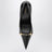 Donna black nappa leather pumps