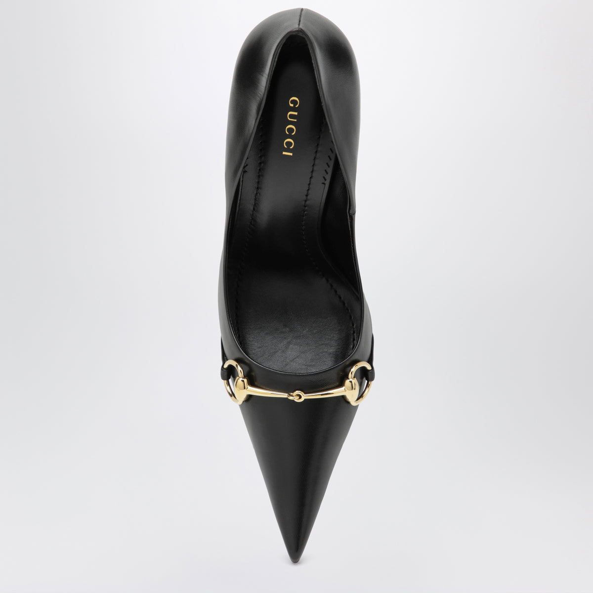 Donna black nappa leather pumps