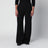 Black tailored trousers with pinstripe pattern