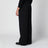Black tailored trousers with pinstripe pattern