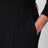 Black tailored trousers with pinstripe pattern