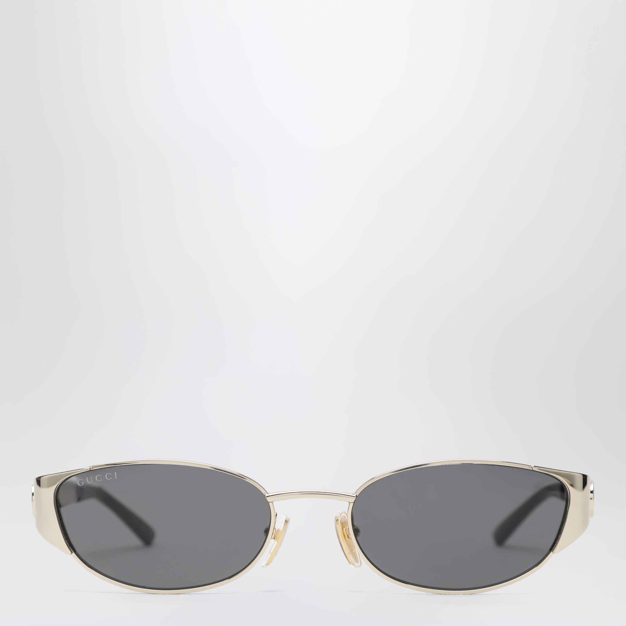GUCCI Gold-tone metal oval sunglasses | TheDoubleF