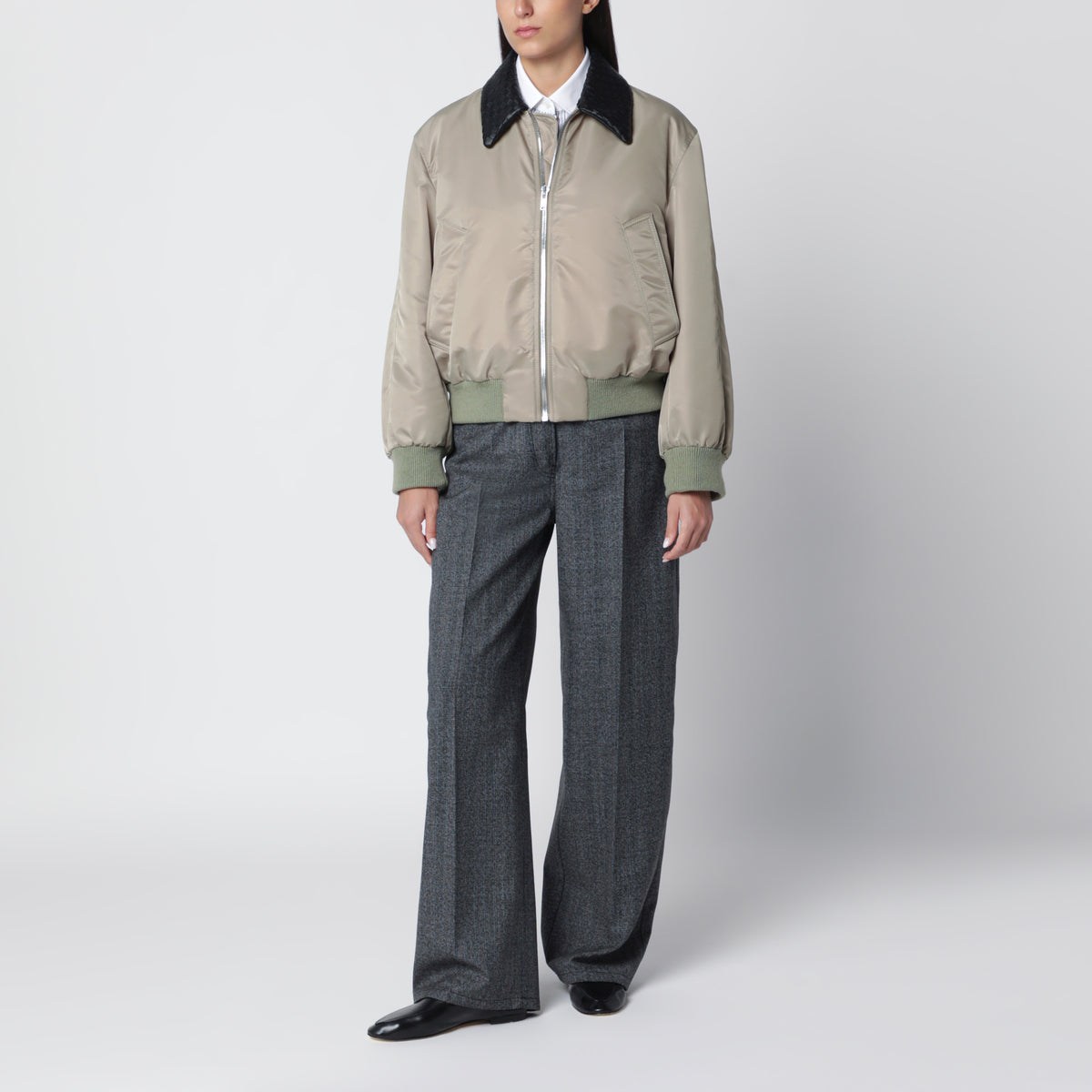 Tarragon Steppjacke aus Satin-Nylon