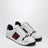 Sneaker Screener in pelle traforata bianca/blu