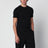 T-shirt Cassandre nera in cotone