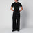 T-shirt Cassandre nera in cotone