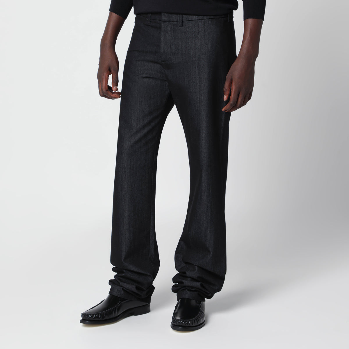 Pantaloni neri in misto cotone
