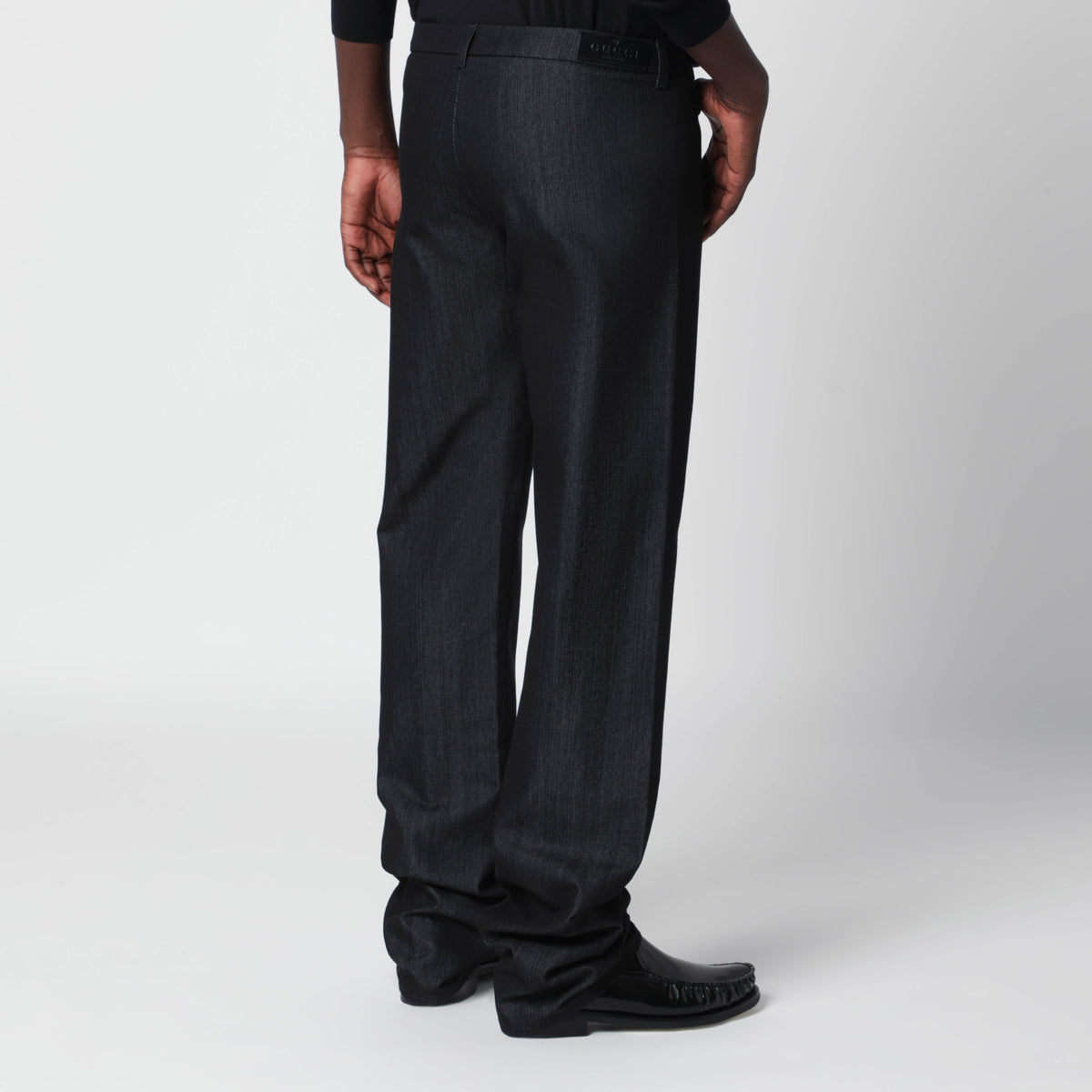Pantaloni neri in misto cotone