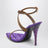 Cognacfarbene Ivresse-Sandalen aus Crêpe-Satin