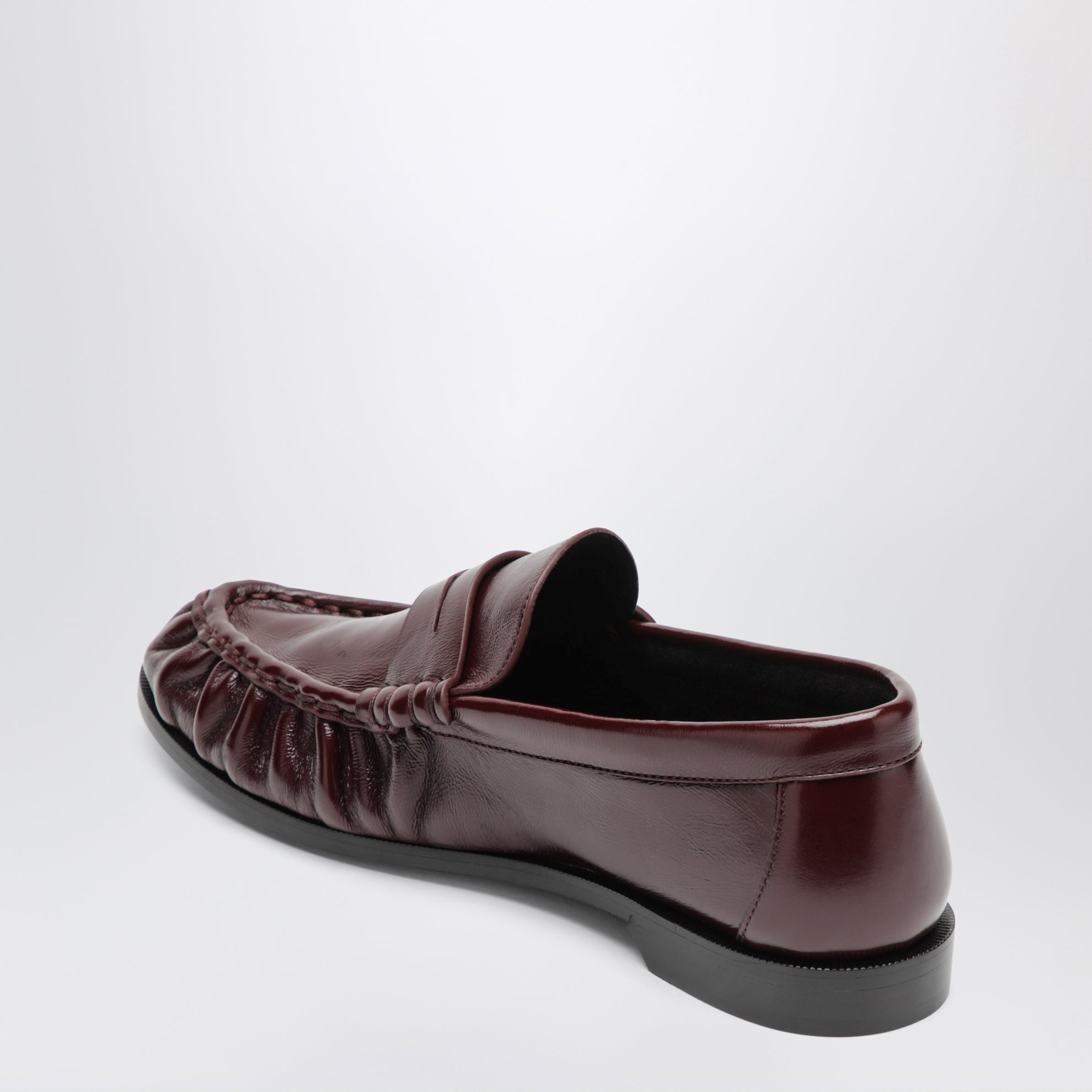 Mocassins Le Loafer bordeaux en cuir lisse