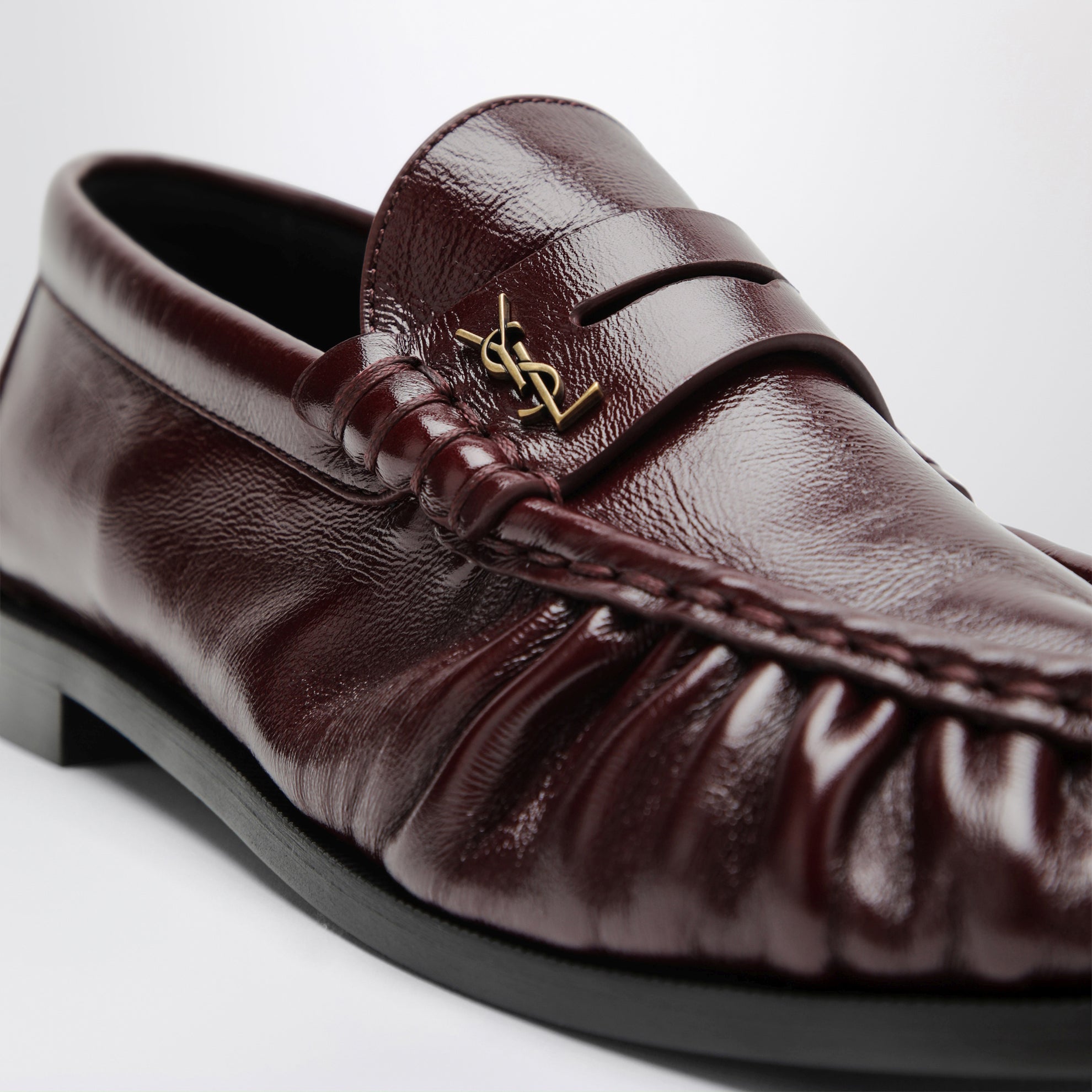 Mocassins Le Loafer bordeaux en cuir lisse