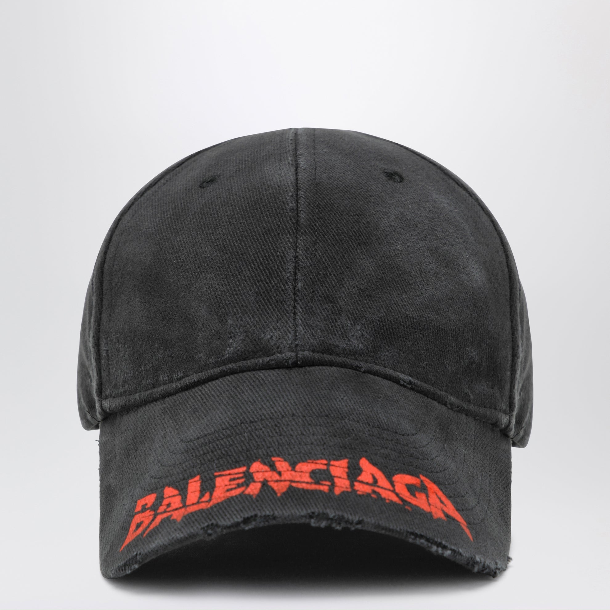 Herren-Basecap mit Logo aus Baumwolle, schwarz