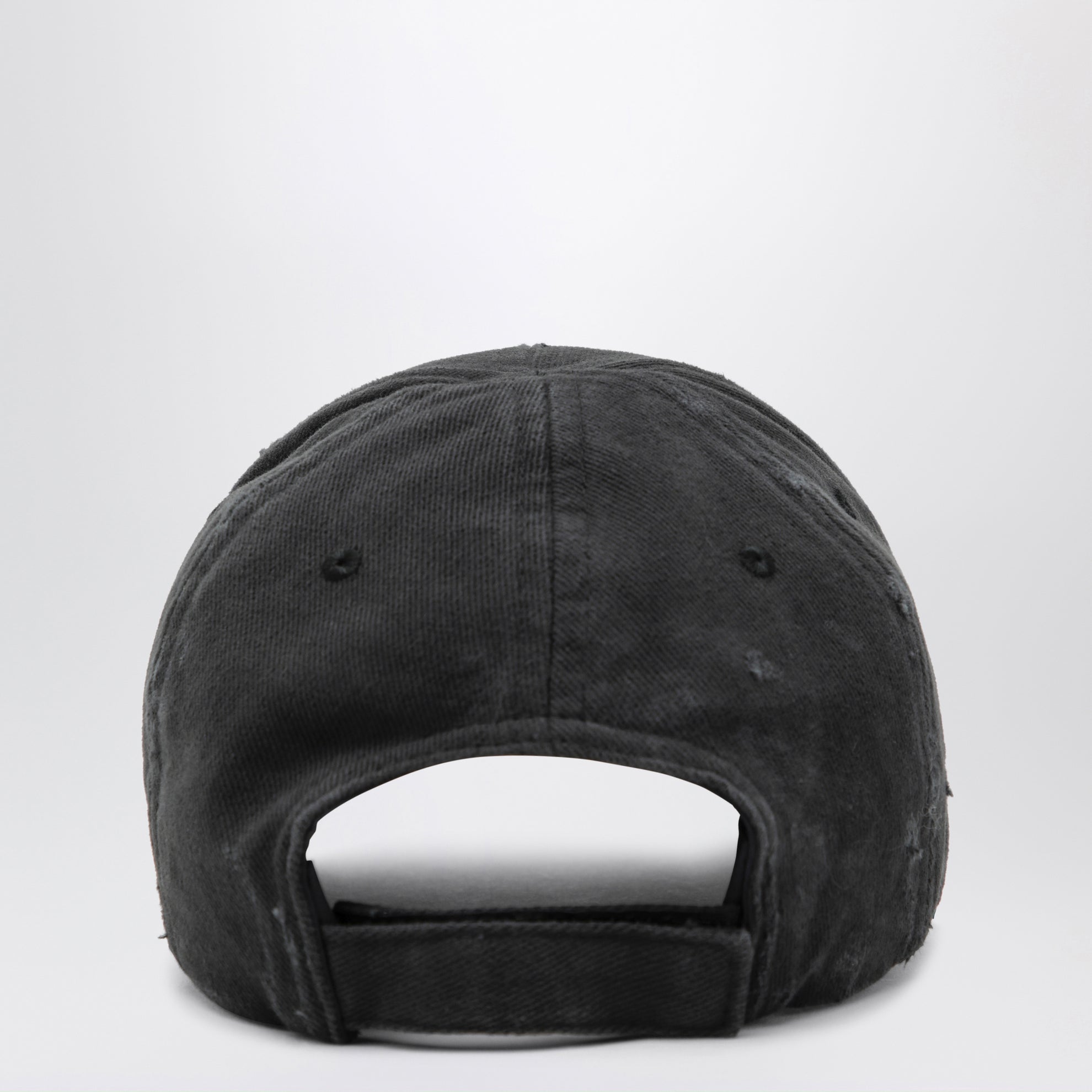 Herren-Basecap mit Logo aus Baumwolle, schwarz
