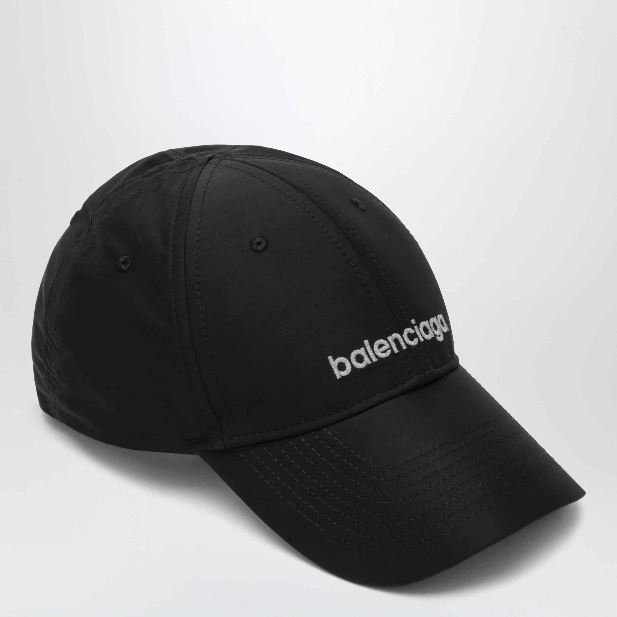 Balenciaga Black techwear cap with reflective detailing | TheDoubleF