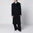 Cappotto lungo double face in lana doppia nero