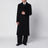 Cappotto lungo double face in lana doppia nero