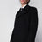Cappotto lungo double face in lana doppia nero
