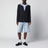 Dark blue Hybrid overshirt in wool twill