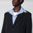 Dark blue Hybrid overshirt in wool twill