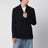 Giacca sartoriale doppiopetto in twill di lana nera
