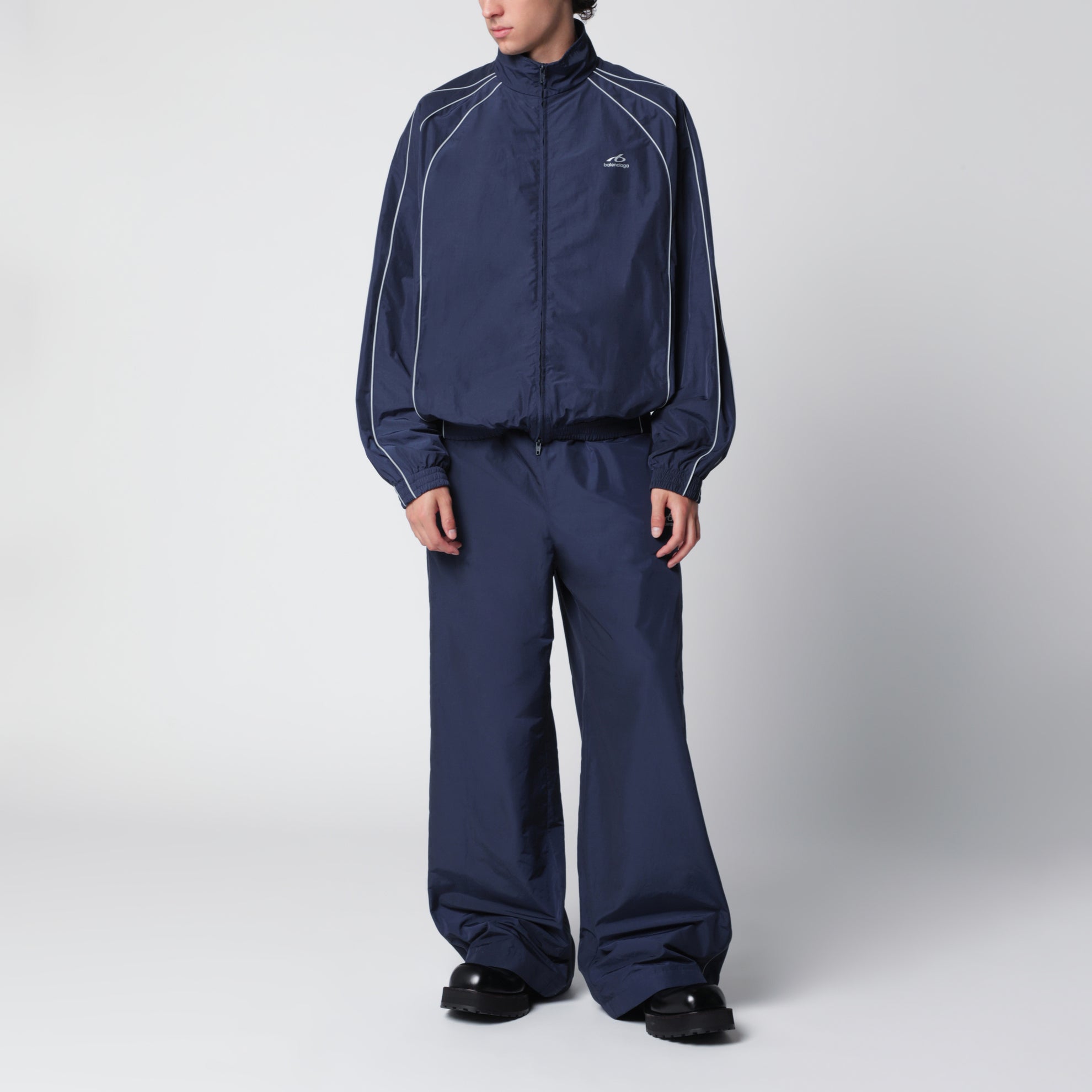 Giacca da tuta Bodies in popeline blu navy scuro