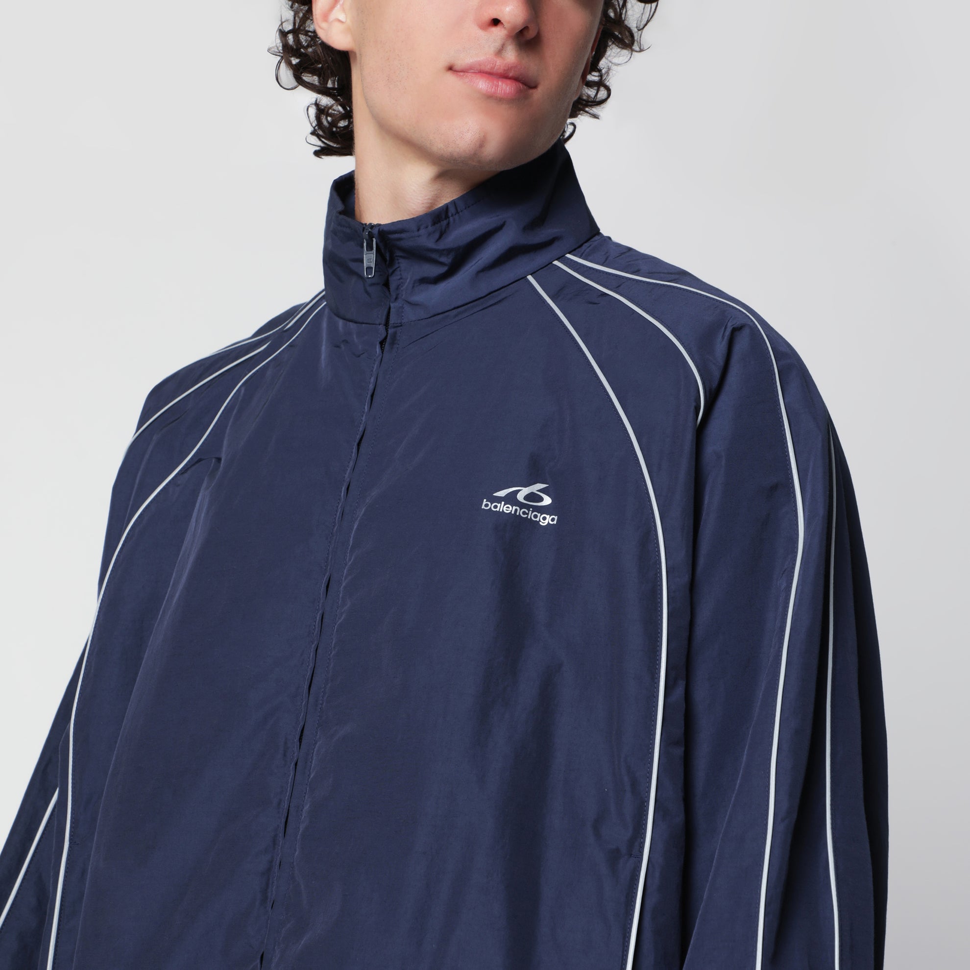 Giacca da tuta Bodies in popeline blu navy scuro