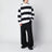 Pantaloni sartoriali ampi in twill neri