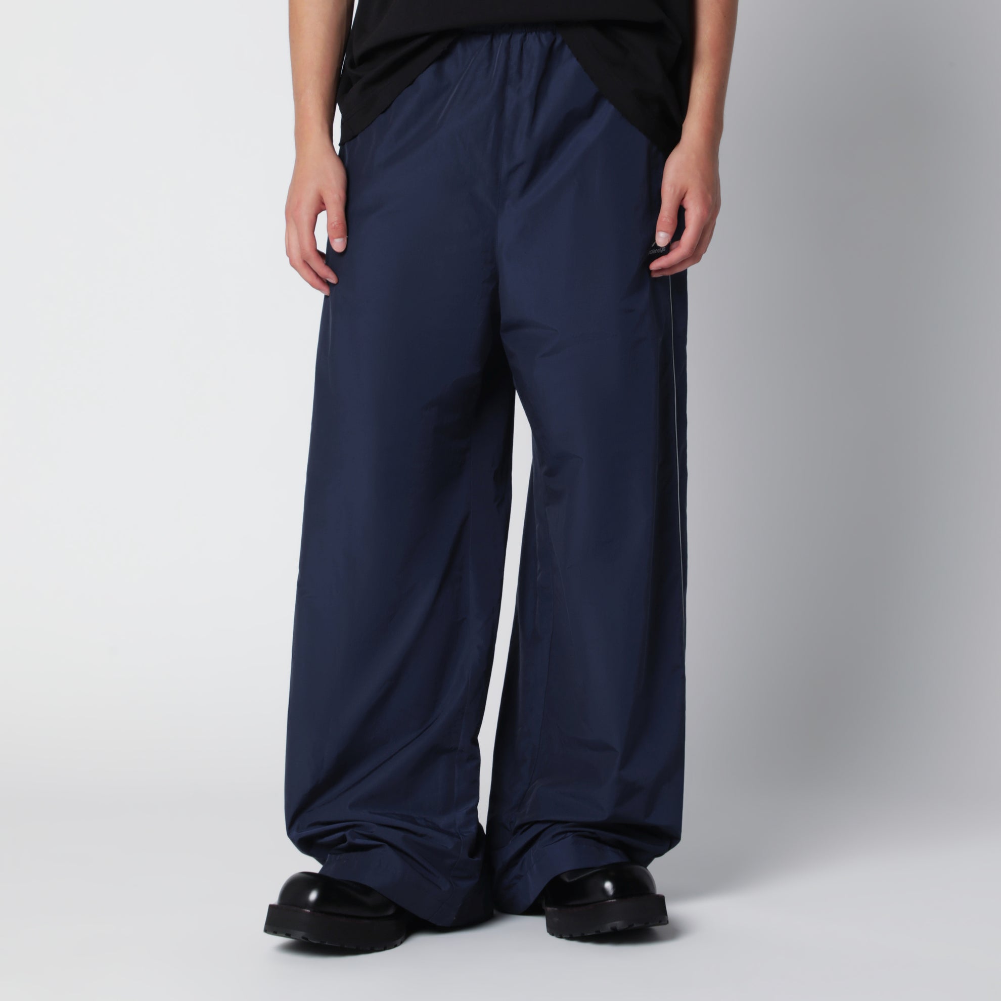 Pantaloni da tuta Bodies in popeline blu navy scuro