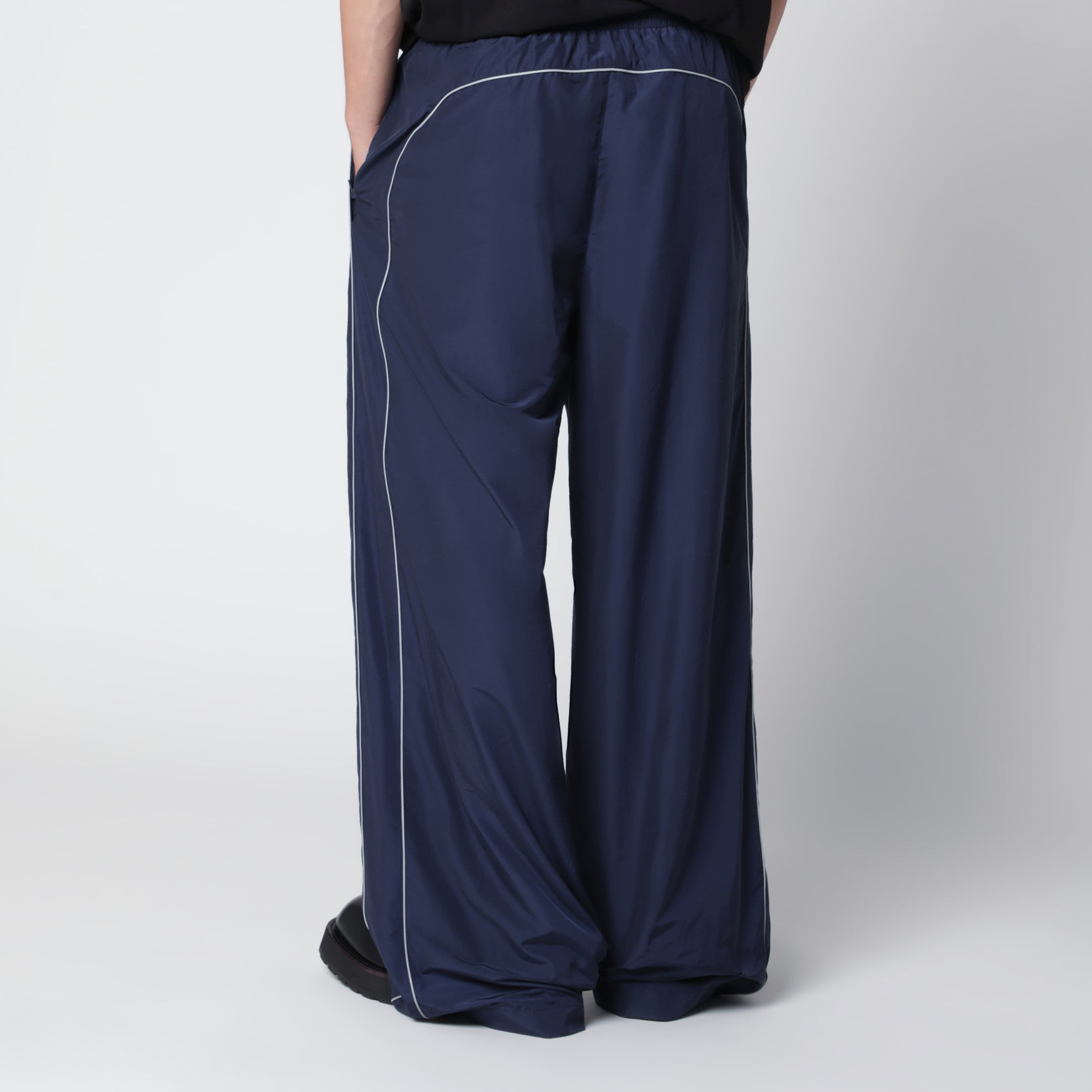 Pantaloni da tuta Bodies in popeline blu navy scuro