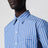 Hellblau gestreiftes Baumwollhemd