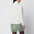 Blusa craie in crêpe de chine di seta
