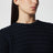 Pull Intrecciato en laine bleu nuit