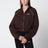 Felpa con zip Techwear in pile dry color moka