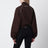 Techwear zip-up jacket in mocha dry fleece