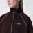 Techwear zip-up jacket in mocha dry fleece