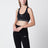 Top reggiseno Techwear in tessuto tecnico nero