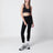 Top reggiseno Techwear in tessuto tecnico nero