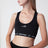 Techwear Bralette aus schwarzem Funktionsstoff