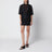 Mini abito nero in lana e seta