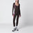 Top Techwear in tessuto tecnico kaki/rosa fluo
