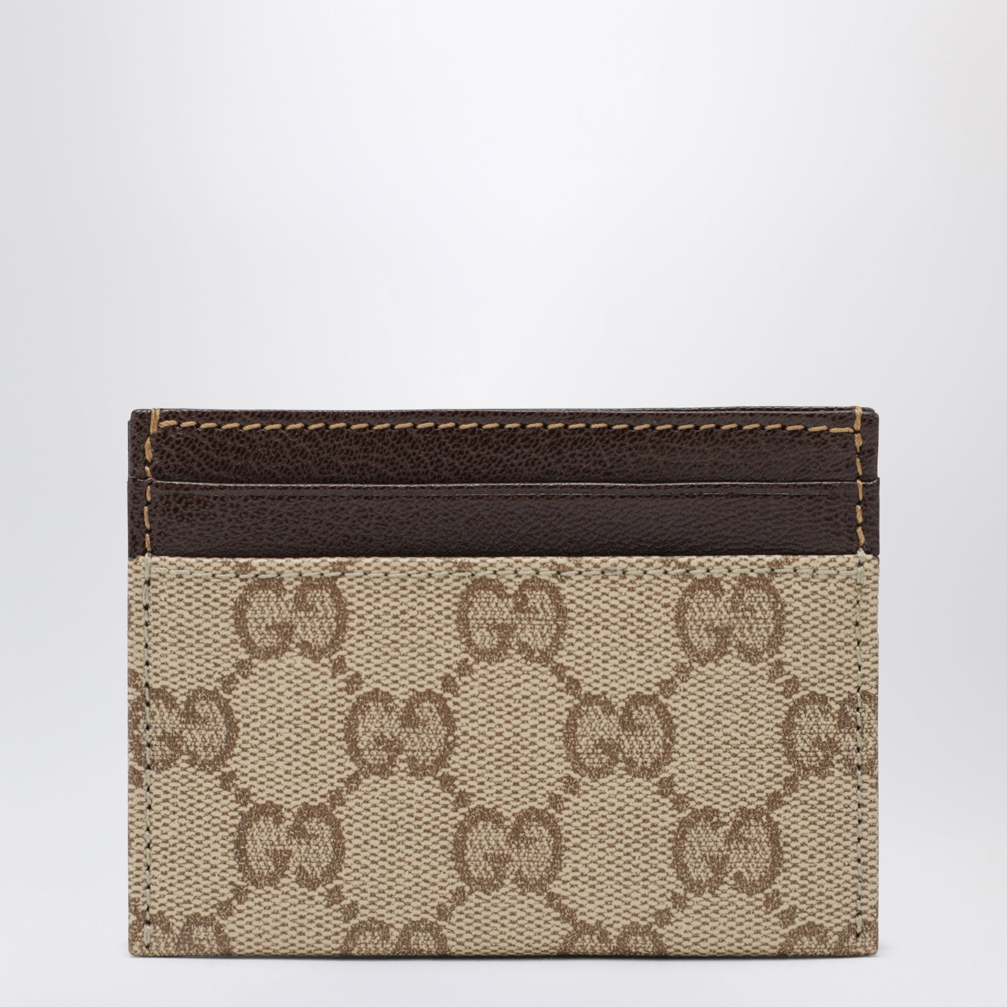Essence Classic Kartenetui aus braunem GG-Canvas