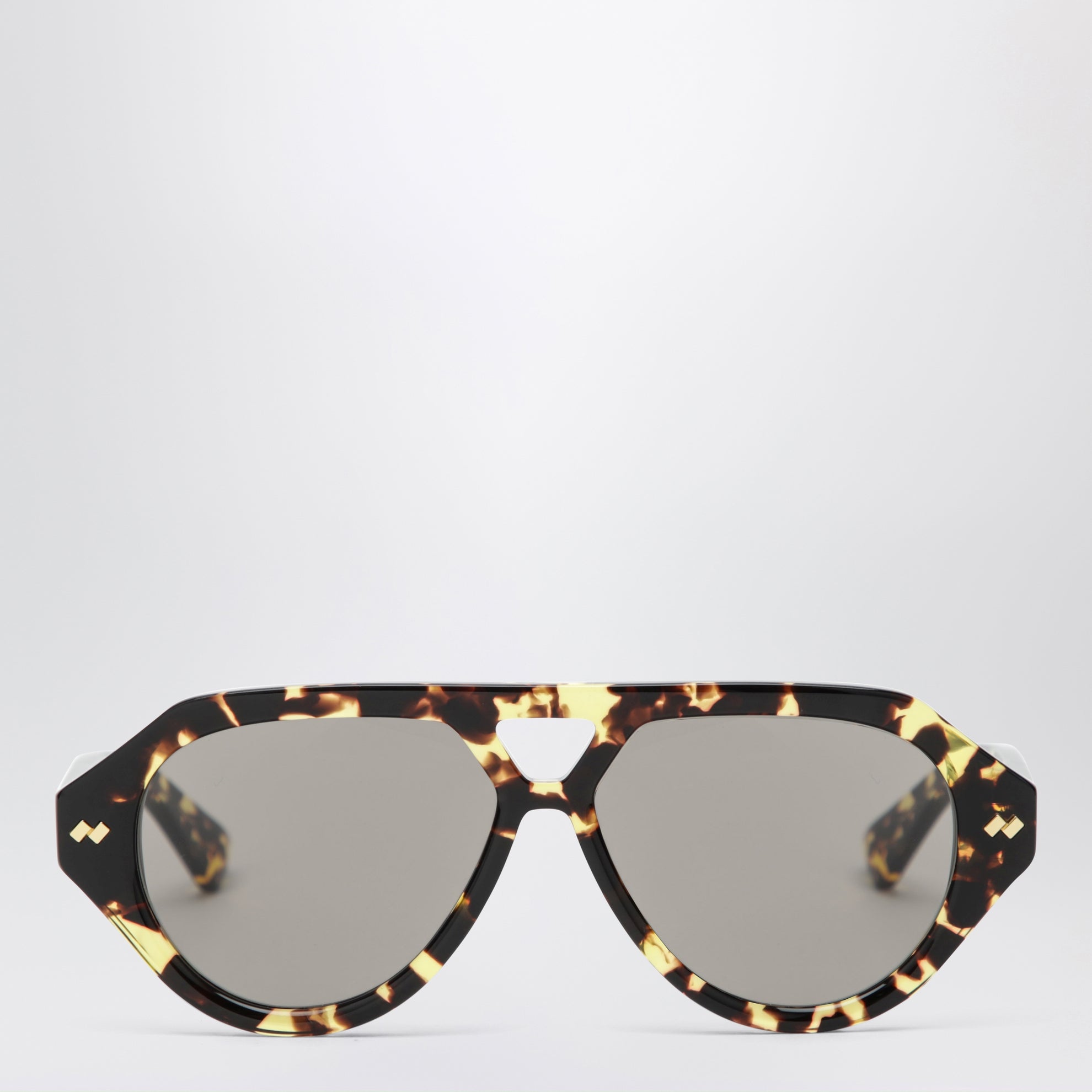 Occhiali da sole aviator Dizzy in acetato havana