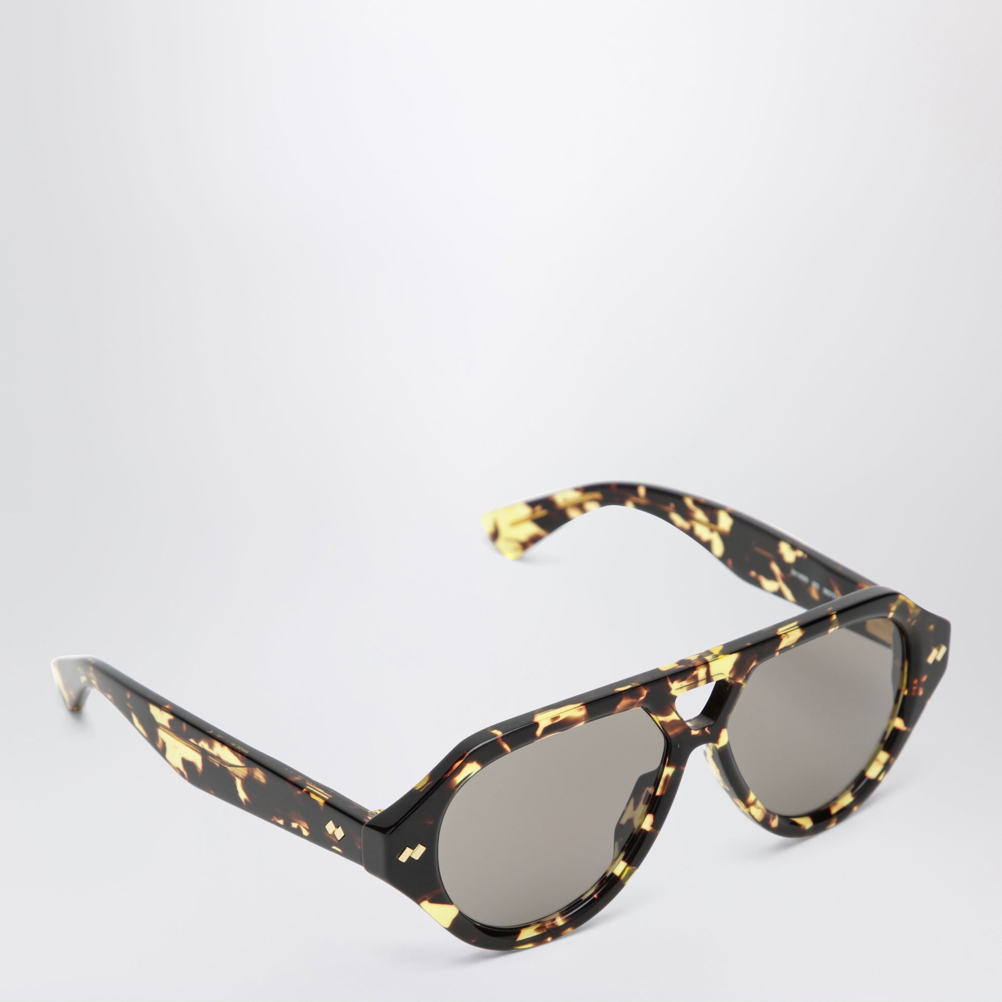 Occhiali da sole aviator Dizzy in acetato havana