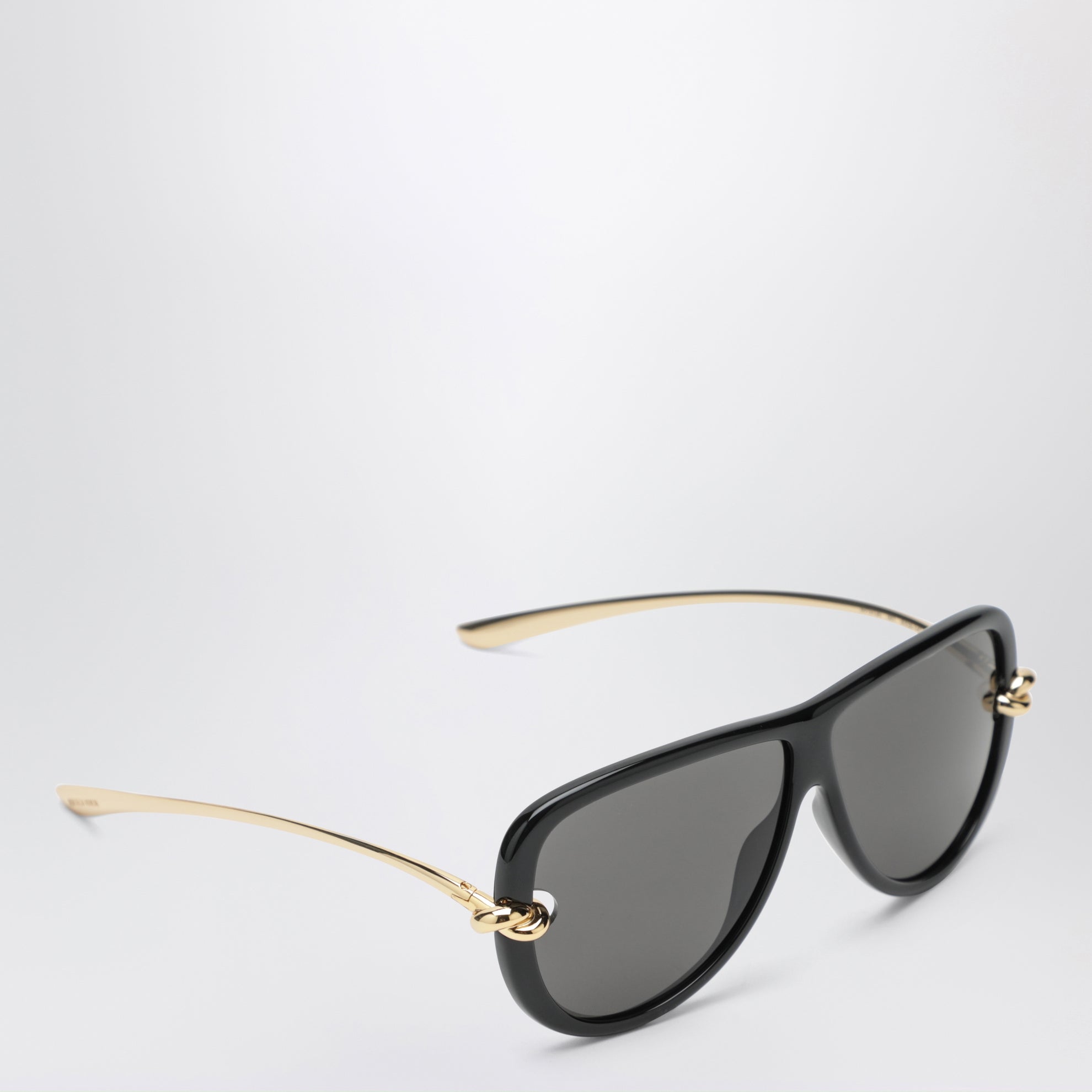 Occhiali da sole aviator Knot neri/oro